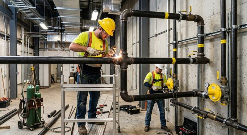 Commercial Gas Piping in Sacramento, CA